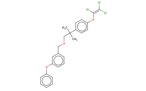 1-((2-(4-((TRICHLOROETHENYL)OXY)PHENYL)-2-METHYLPROPOXY)METHYL)-3-PHEN OXYBENZENE